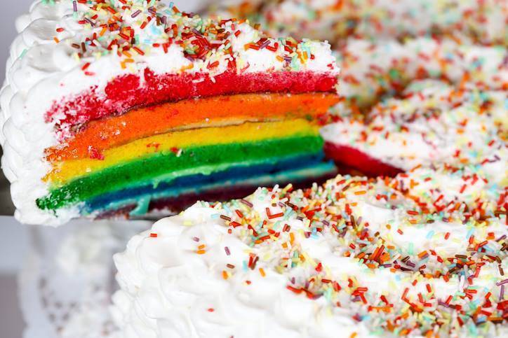 torta arcobaleno