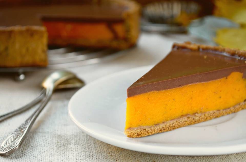 Cheesecake di Zucca e Cioccolato