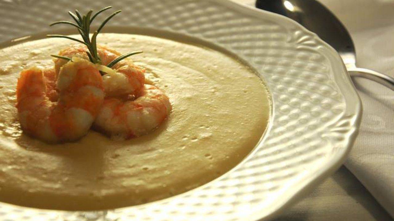 Crema Di Ceci Con Gamberi Per Un Primo Davvero Elegante