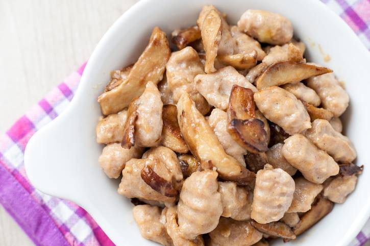 gnocchi con funghi porcini