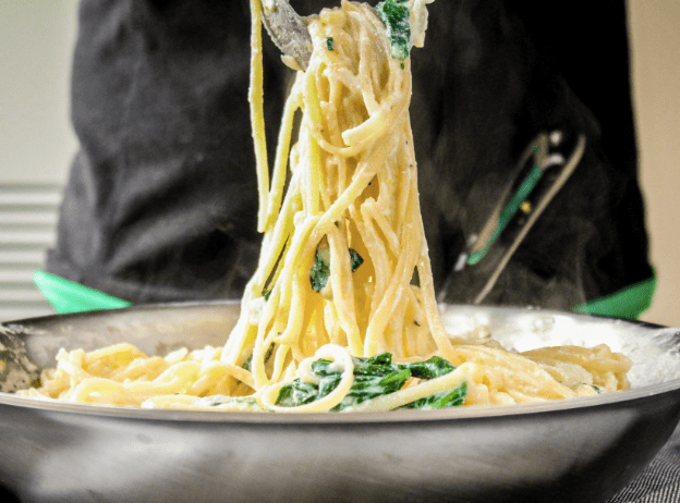 Linguine Ricotta e Spinaci