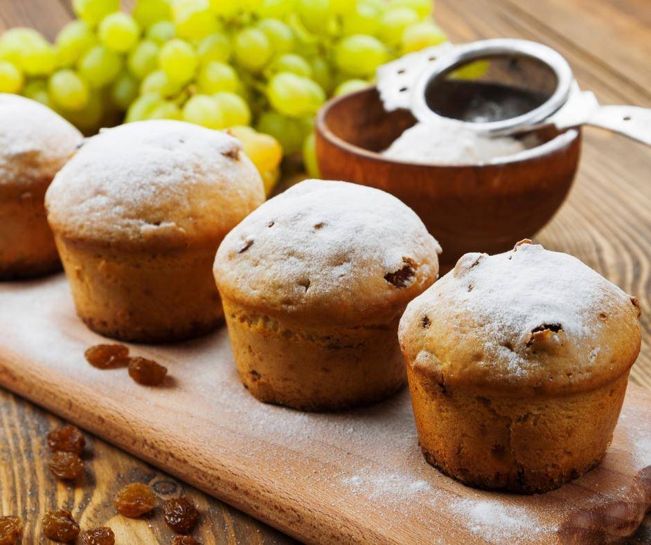 Muffin con Uva Passa