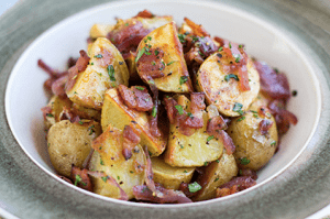 patate saporite con la pancetta