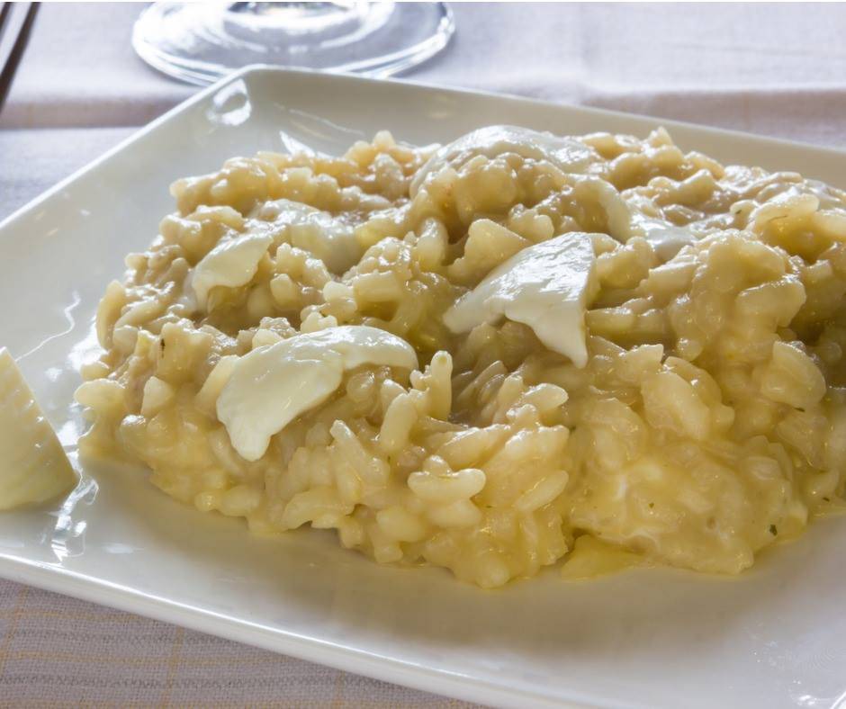 risotto con crescenza