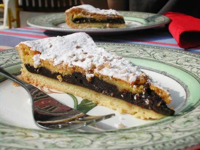 torta della nonna al cioccolato