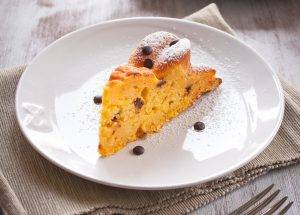 torta di zucca con nocciole e cioccolato