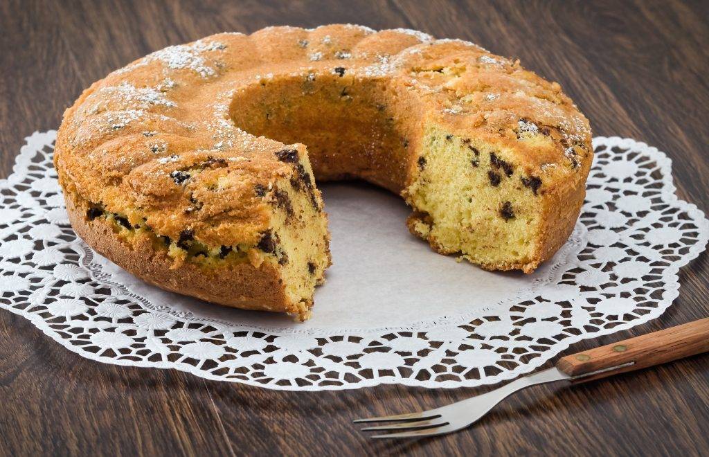 Ciambella 7 vasetti al cocco e gocce di cioccolato