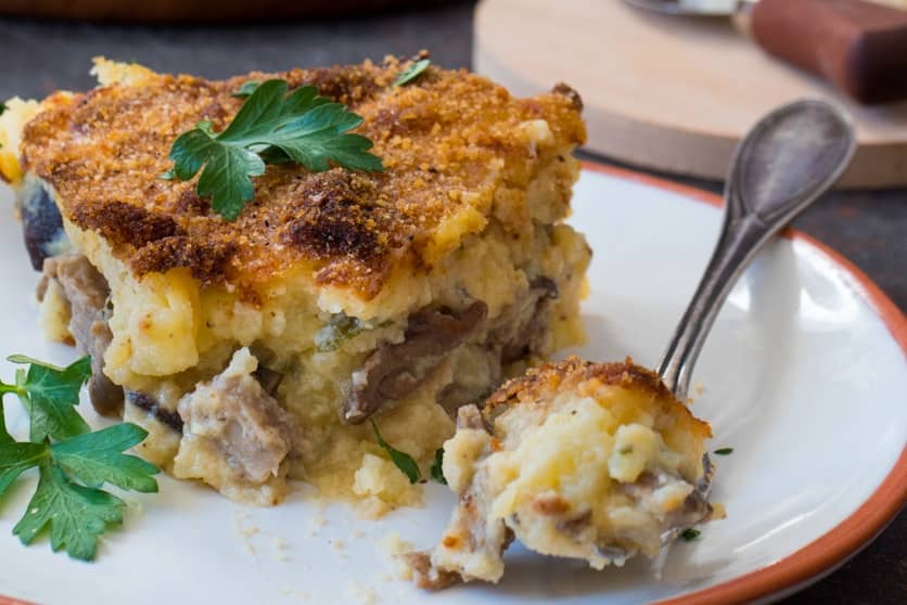 Gateau di Patate, Funghi e Gorgonzola