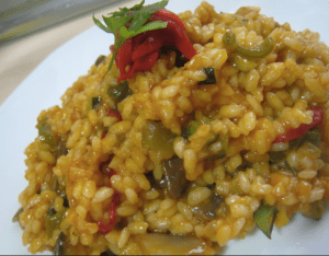 Risotto con i peperoni