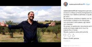 La risposta di Salvini al post della Isoardi