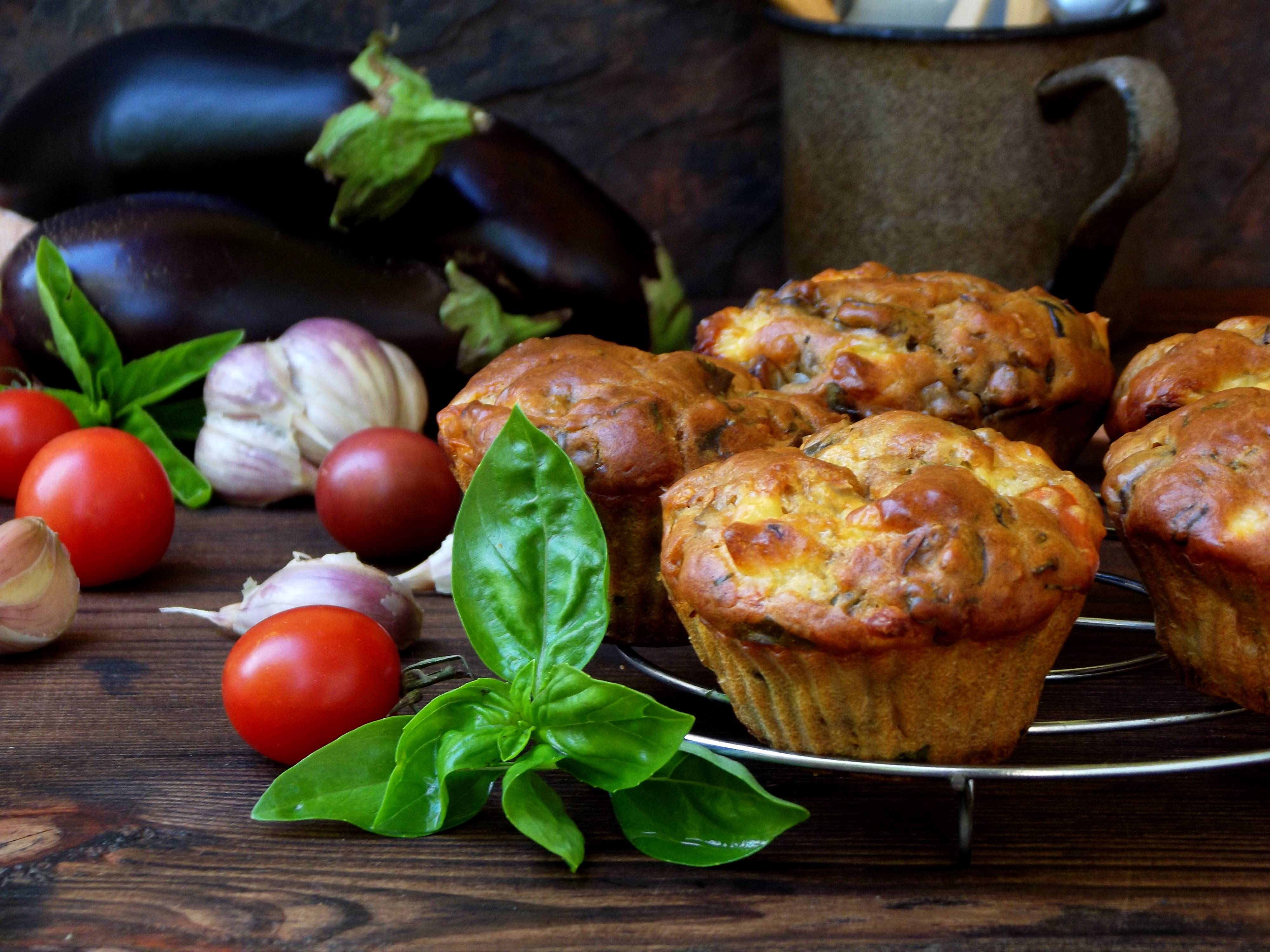 Tortine di melanzane e provola