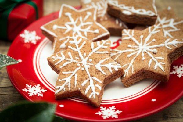 Biscotti Di Natale Burro.Biscotti Di Natale Al Pan Di Zenzero Glassati All Acqua Ricetta Senza Burro