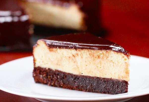 New York Cheesecake al cioccolato e vaniglia, versione leggera