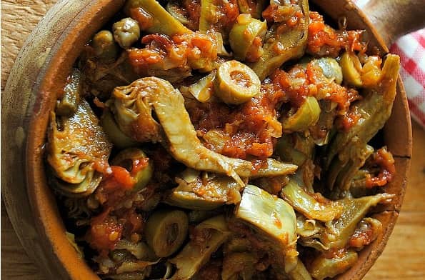 Caponata di Carciofi alla Siciliana