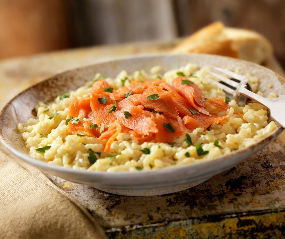 risotto al salmone