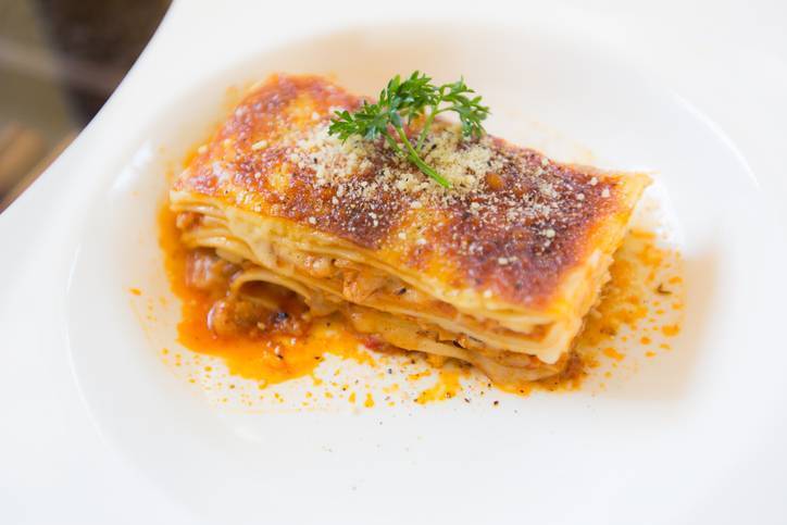 Lasagne Zucca e Funghi con Pancetta