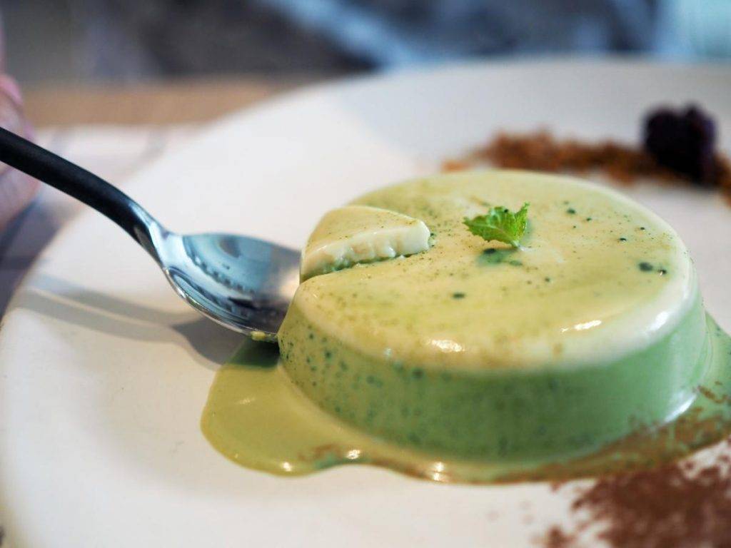 Panna cotta al pistacchio