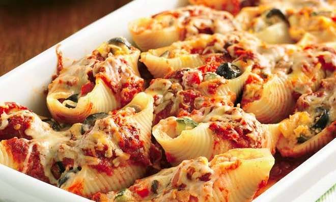 Conchiglioni alla ricotta e provola