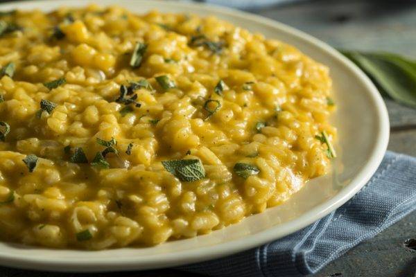 Risotto alla Zafferano con Salvia e Robiola