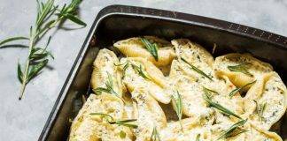 Conchiglioni con salmone e zucchine