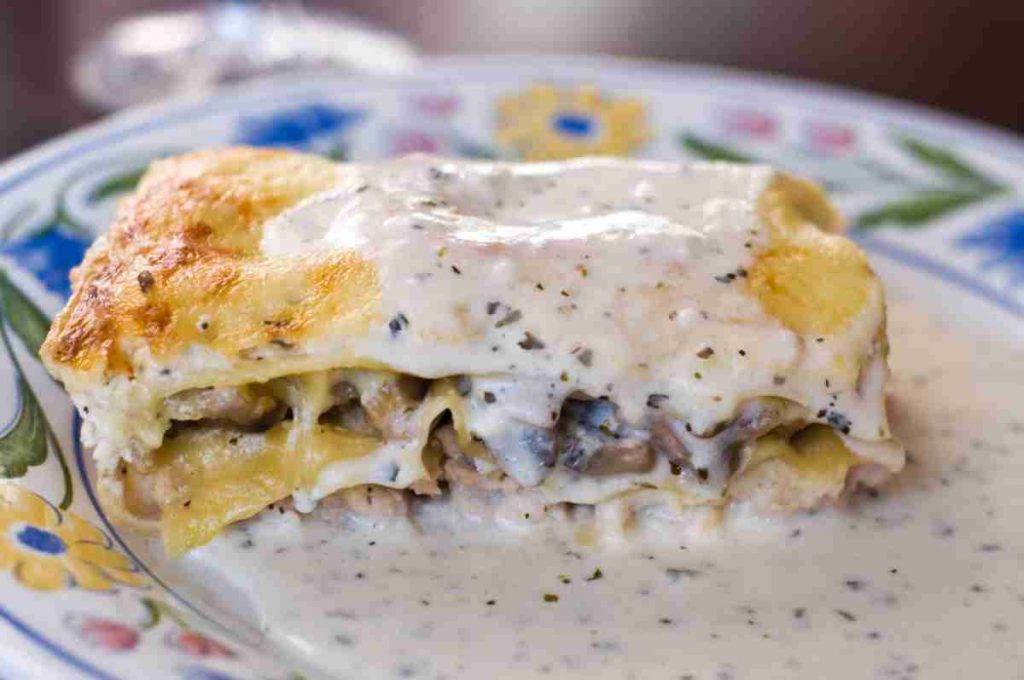 Lasagne alla crema di funghi