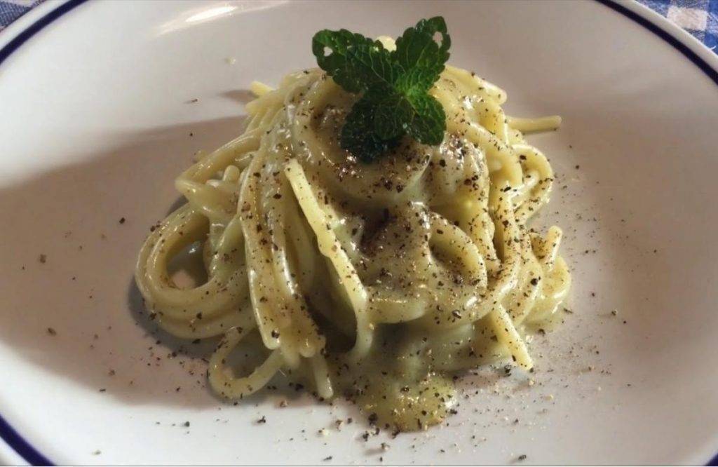 Spaghetti al Pesto di Carciofi