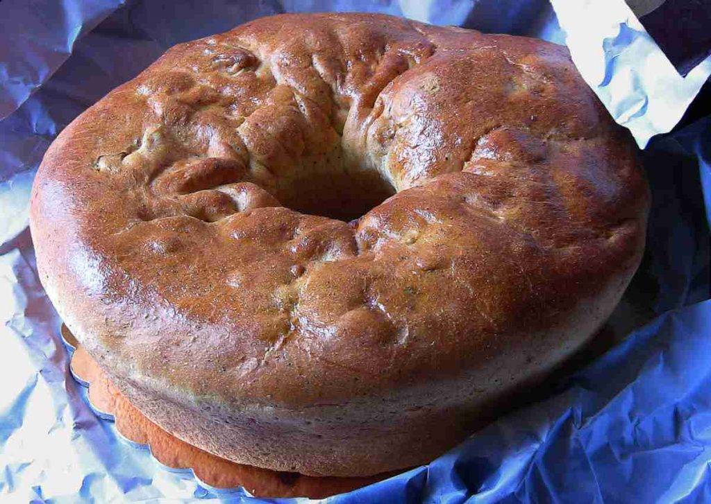 Torta con prosciutto cotto impasto al cucchiaio