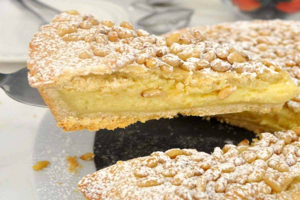 torta della nonna con crema al limoncello