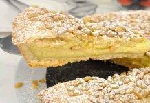 torta della nonna con crema al limoncello