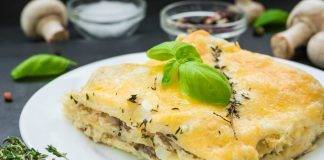 Lasagne in Bianco Salsicce e Funghi