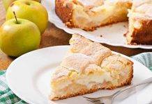 Crostata di crema al limone e mele, delicata e profumata Crostata di crema al limone e mele