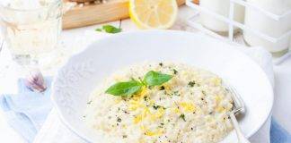 Risotto al limone e scamorza affumicata