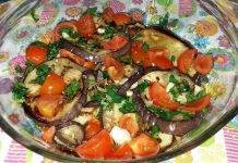 melanzane marinate con pomodorini