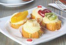 Girelle di pan di spagna con crema