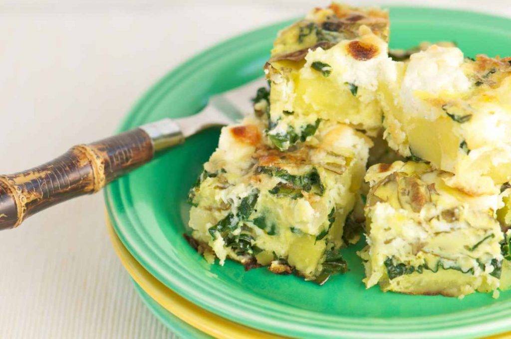 Omelette cremosa al forno