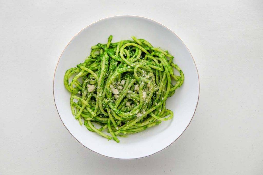 Pasta con Pesto di Tarassaco