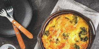 Frittata di albumi con broccoli