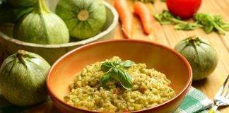 risotto con crema di verdure