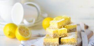 Quadrotti al cocco e limone