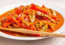 Peperonata senza aglio