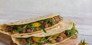 Piadina farcita con Carne e Scamorza - Ricettasprint.it