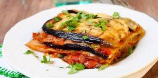 Lasagne con melanzane e scamorza al pomodoro