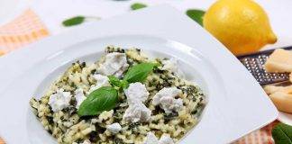 Risotto con spinaci e ricotta