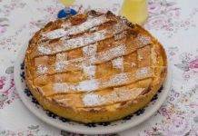 Crostata con crema di ricotta
