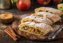 Rotolo biscottato alle mele e mandorle un dolce da servire in monoporzioni rotolo biscottato alle mele