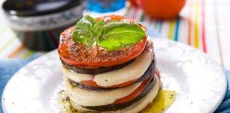 Caprese fredda con melanzane - ricettasprint.it