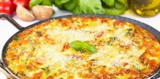 Frittata di pasta al pesto - ricettasprint.it