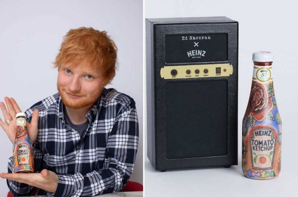 Ed Sheeran ketchup Heinz