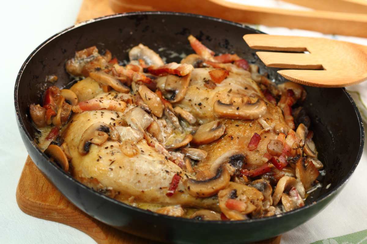 Pollo alla boscaiola - ricettasprint.it