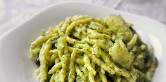 Trofie con Pecorino e Crema di Broccoli